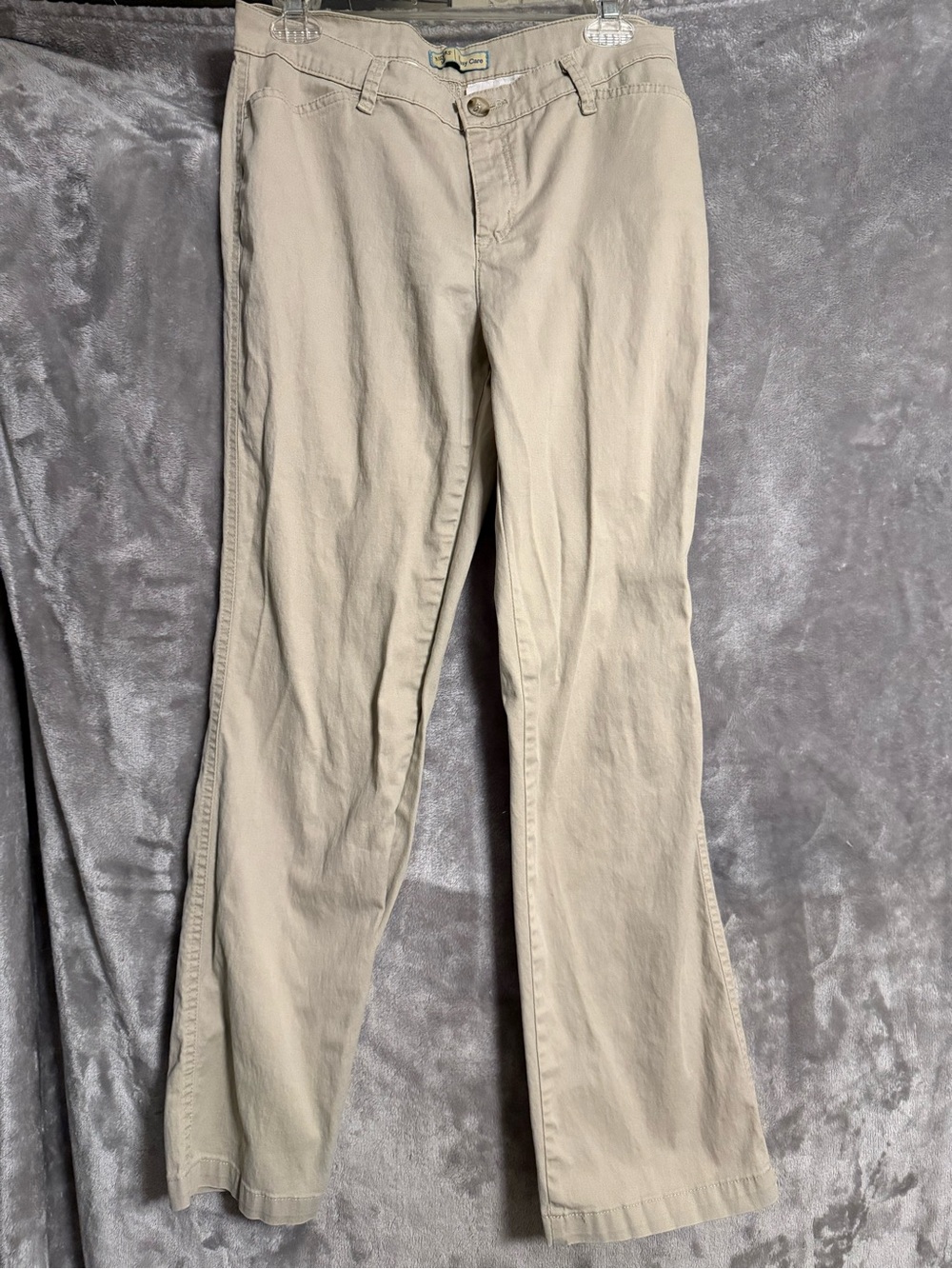 Riders by Lee Women's Beige Straight-Leg Chinos